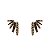 Brinco ear cuff Hector Albertazzi aros black diamond ouro vintage - Imagem 3