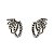 Brinco ear cuff Hector Albertazzi aros black diamond prata boho - Imagem 1