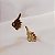 Brinco Hector Albertazzi asas black diamond ouro vintage - Imagem 5