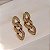 Brinco Hector Albertazzi elos grume black diamond ouro vintage - Imagem 3