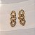 Brinco Hector Albertazzi elos grume black diamond ouro vintage - Imagem 4