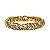 Bracelete Hector Albertazzi folhagem cristais ouro vintage - Imagem 1