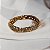 Bracelete Hector Albertazzi folhagem cristais ouro vintage - Imagem 3