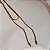 Colar Hector Albertazzi ponta dupla cristais ouro vintage - Imagem 4