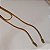Colar Hector Albertazzi ponta dupla cristais ouro vintage - Imagem 2