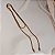 Colar Hector Albertazzi ponta dupla cristais ouro vintage - Imagem 1
