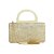 Clutch retangular dourado light J9871 - Imagem 2