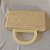 Clutch retangular dourado light J9871 - Imagem 4