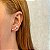 Brinco ear cuff esferas zircônia ródio semijoia - Imagem 2