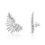 Brinco ear cuff zircônia ródio semijoia - Imagem 1