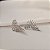 Brinco ear cuff zircônia ródio semijoia - Imagem 4