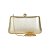 Clutch retangular dourada S-396 - Imagem 2