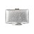 Clutch retangular prateada M-994 - Imagem 2