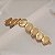 Pulseira placas ouro fosco semijoia - Imagem 2