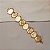 Pulseira placas ouro fosco semijoia - Imagem 3