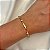 Pulseira corrente fita zircônia coração ouro semijoia 6819105 - Imagem 2