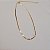 Colar choker corrente fita zircônia coração ouro semijoia 6817305 - Imagem 4