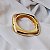 Bracelete quadrado liso ouro semijoia SH 705 - Imagem 4