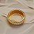 Bracelete trabalhado ouro semijoia - Imagem 3