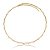 Colar aro flexível canutilho zircônia ouro semijoia 9791z - Imagem 1