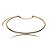 Colar aro choker zircônia black ouro semijoia 7763 - Imagem 1
