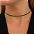 Colar Chocker Aro Fino Com Zircônias Pretas 7763 - Imagem 2