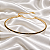 Colar Chocker Aro Fino Com Zircônias Pretas 7763 - Imagem 1