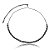 Colar choker gravatinha zircônia black oval ródio negro semijoia JL-1904110 - Imagem 3