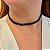 Colar choker gravatinha zircônia black oval ródio negro semijoia JL-1904110 - Imagem 2