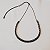Colar choker gravatinha zircônia black oval ródio negro semijoia JL-1904110 - Imagem 5