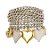 Maxi pulseira Juliana Manzini elos heart mix de banhos - Imagem 1