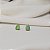 Brinco gota cristal opala verde ouro semijoia 25k01063 - Imagem 5