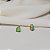 Brinco gota cristal opala verde ouro semijoia 25k01063 - Imagem 6