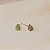 Brinco gota cristal opala verde ouro semijoia 25k01063 - Imagem 4