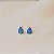 Brinco gota cristal opala azul ouro semijoia 25k01063 - Imagem 3