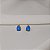 Brinco gota cristal opala azul ouro semijoia 25k01063 - Imagem 5