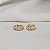 Brinco argolinha zircônia ouro semijoia 25a01034 - Imagem 4