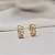 Brinco argolinha zircônia ouro semijoia 25a01034 - Imagem 3