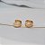 Brinco argolinha zircônia ouro semijoia 24k17008 - Imagem 4