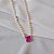 Colar pérola de água doce cristal fusion pink ouro semijoia - Imagem 5