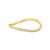 Bracelete ondulado zircônia ouro semijoia - Imagem 1