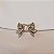 Broche laço cristal zircônia ródio semijoia - Imagem 3