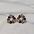 Brinco Leticia Sarabia flor cristal mix dourado B9163 - Imagem 3