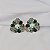 Brinco Leticia Sarabia flor cristal mix verde B9163 - Imagem 3