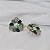 Brinco Leticia Sarabia flor cristal mix verde B9163 - Imagem 4
