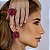 Brinco Leticia Sarabia flor cristal mix vermelho e rosa B9163 - Imagem 2