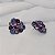 Brinco Leticia Sarabia flor cristal mix roxo B9163 - Imagem 4