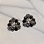 Brinco Leticia Sarabia flor cristal mix preto B9163 - Imagem 3