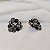 Brinco Leticia Sarabia flor cristal mix preto B9163 - Imagem 4