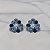 Brinco Leticia Sarabia flor cristal mix azul B9163 - Imagem 3
